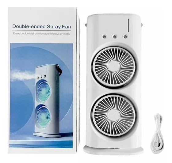 VENTILADOR DE TORRE DOBLE HUMIDIFICADOR